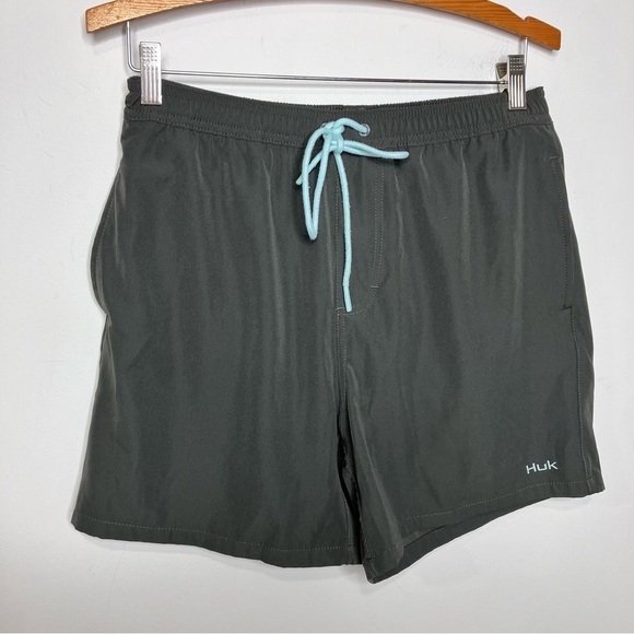 Huk Pursuit Volley Swim Shorts gray size medium - Picture 2 of 8